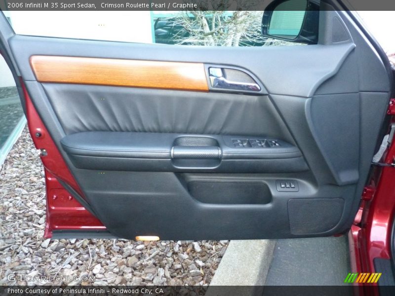 Crimson Roulette Pearl / Graphite 2006 Infiniti M 35 Sport Sedan