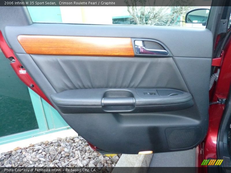 Crimson Roulette Pearl / Graphite 2006 Infiniti M 35 Sport Sedan