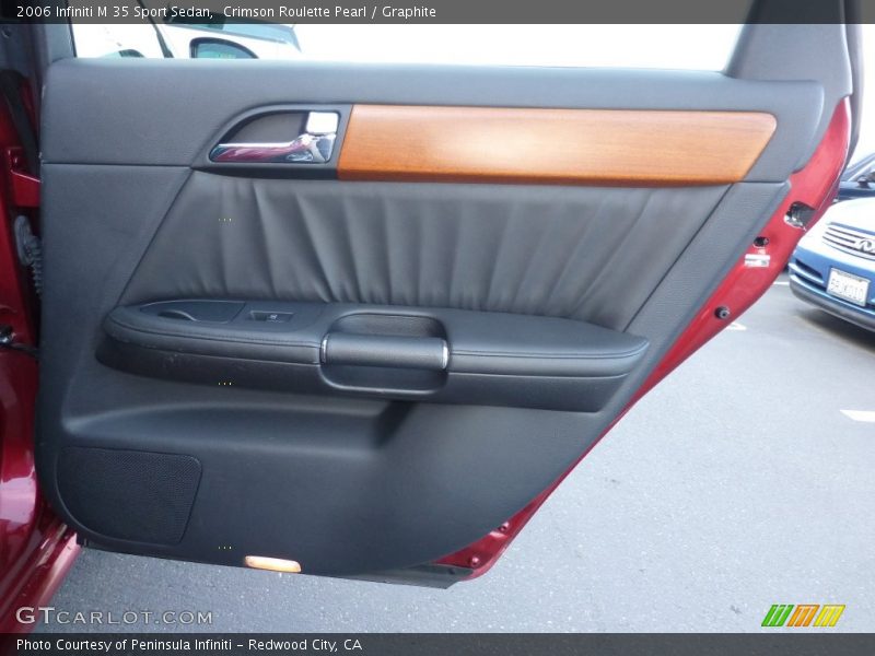 Crimson Roulette Pearl / Graphite 2006 Infiniti M 35 Sport Sedan