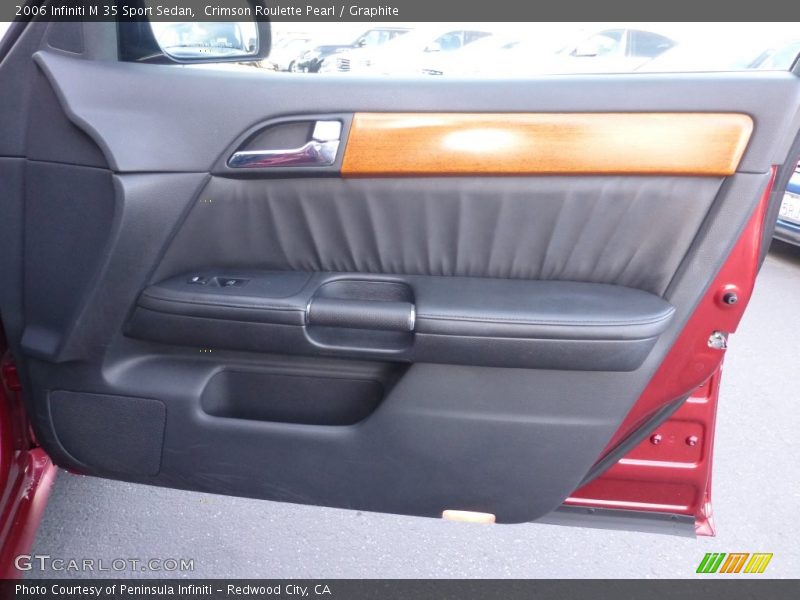 Crimson Roulette Pearl / Graphite 2006 Infiniti M 35 Sport Sedan