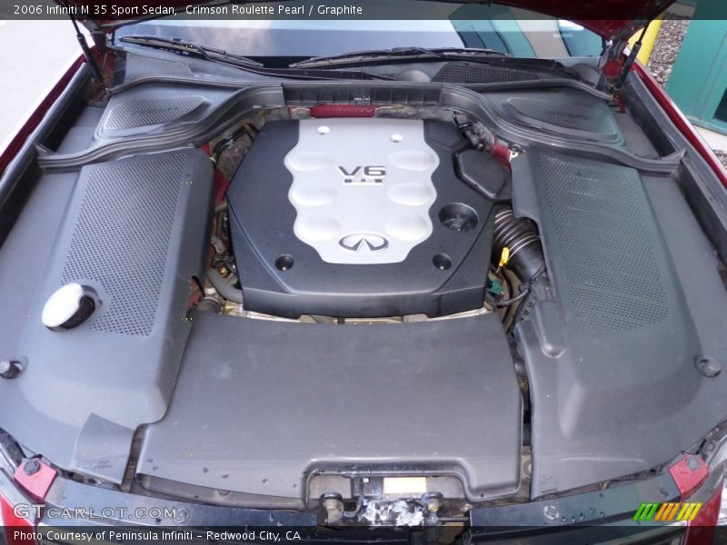 Crimson Roulette Pearl / Graphite 2006 Infiniti M 35 Sport Sedan