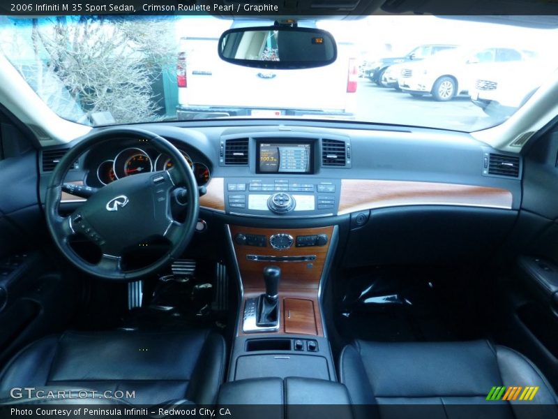 Crimson Roulette Pearl / Graphite 2006 Infiniti M 35 Sport Sedan