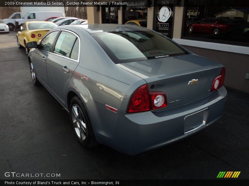 Golden Pewter Metallic / Titanium 2009 Chevrolet Malibu LS Sedan