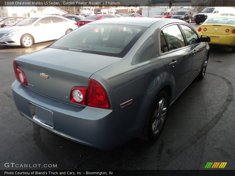 Golden Pewter Metallic / Titanium 2009 Chevrolet Malibu LS Sedan