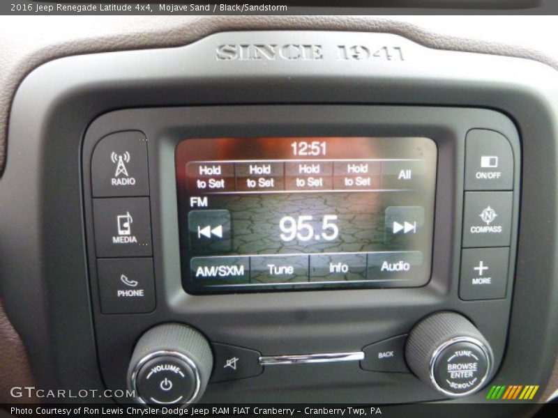 Mojave Sand / Black/Sandstorm 2016 Jeep Renegade Latitude 4x4