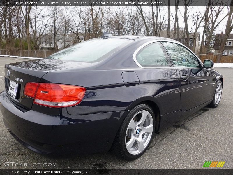Monaco Blue Metallic / Saddle Brown Dakota Leather 2010 BMW 3 Series 328i xDrive Coupe