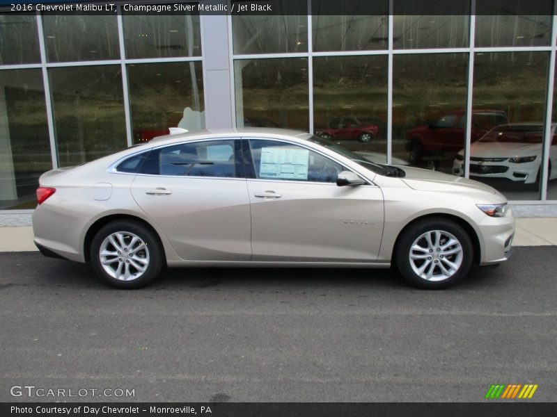 Champagne Silver Metallic / Jet Black 2016 Chevrolet Malibu LT