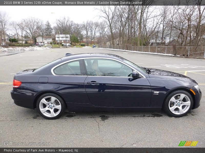 Monaco Blue Metallic / Saddle Brown Dakota Leather 2010 BMW 3 Series 328i xDrive Coupe