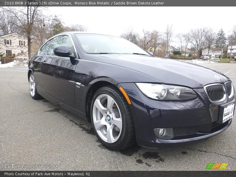 Monaco Blue Metallic / Saddle Brown Dakota Leather 2010 BMW 3 Series 328i xDrive Coupe