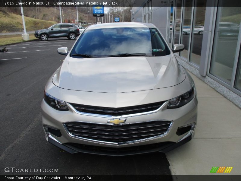 Champagne Silver Metallic / Jet Black 2016 Chevrolet Malibu LT
