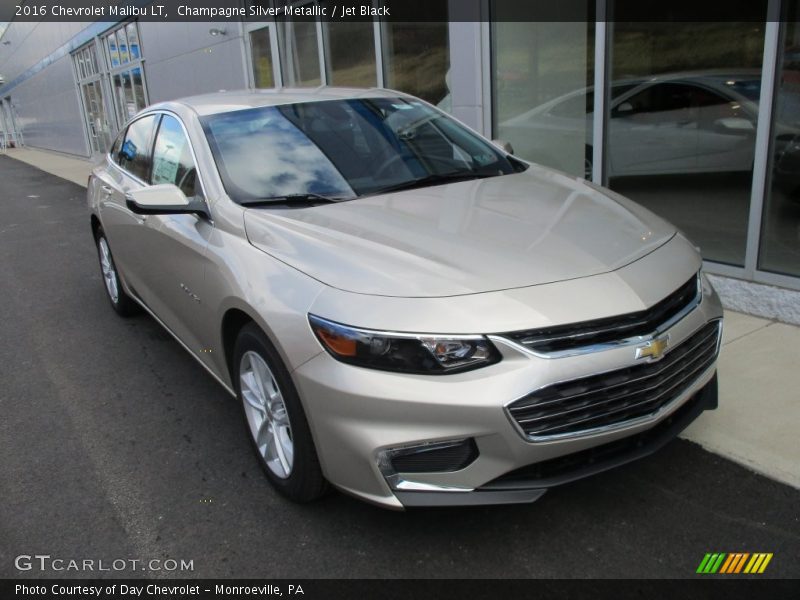 Champagne Silver Metallic / Jet Black 2016 Chevrolet Malibu LT