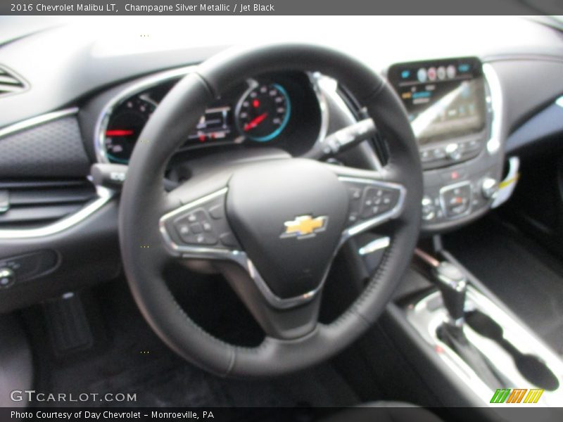 Champagne Silver Metallic / Jet Black 2016 Chevrolet Malibu LT