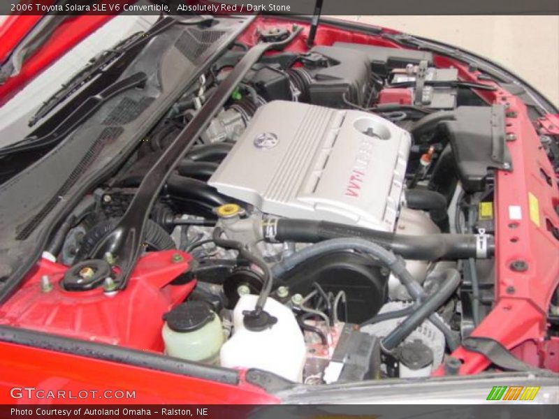 Absolutely Red / Dark Stone 2006 Toyota Solara SLE V6 Convertible