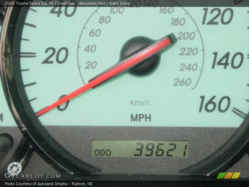 Absolutely Red / Dark Stone 2006 Toyota Solara SLE V6 Convertible