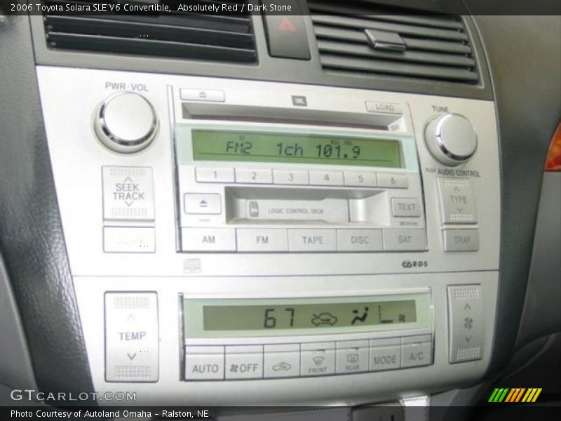 Absolutely Red / Dark Stone 2006 Toyota Solara SLE V6 Convertible