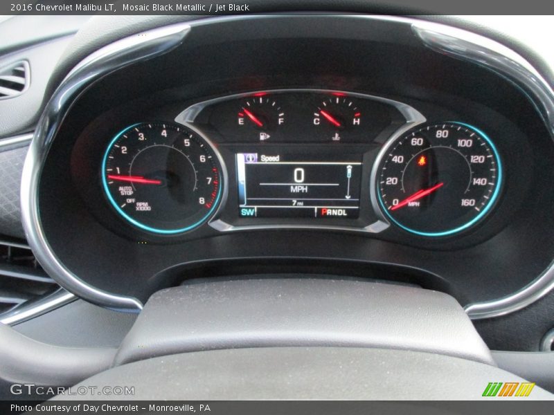 Mosaic Black Metallic / Jet Black 2016 Chevrolet Malibu LT