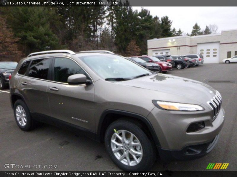 Light Brownstone Pearl / Black 2016 Jeep Cherokee Latitude 4x4