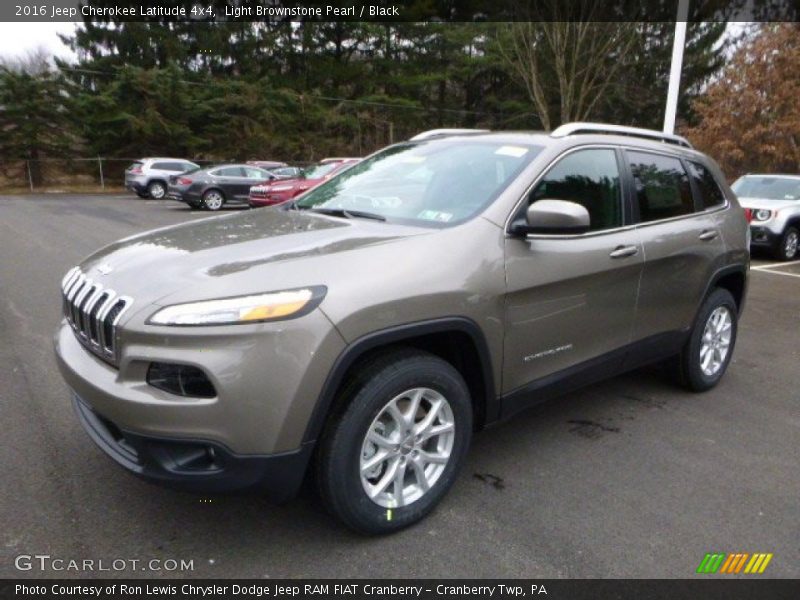 Light Brownstone Pearl / Black 2016 Jeep Cherokee Latitude 4x4