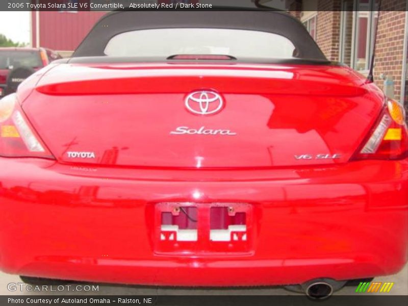 Absolutely Red / Dark Stone 2006 Toyota Solara SLE V6 Convertible