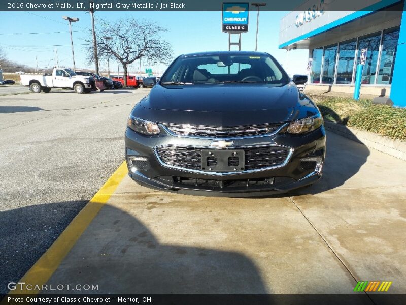 Nightfall Gray Metallic / Jet Black 2016 Chevrolet Malibu LT