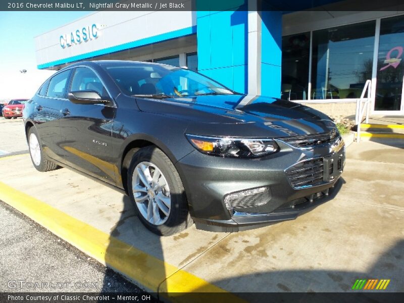 Nightfall Gray Metallic / Jet Black 2016 Chevrolet Malibu LT