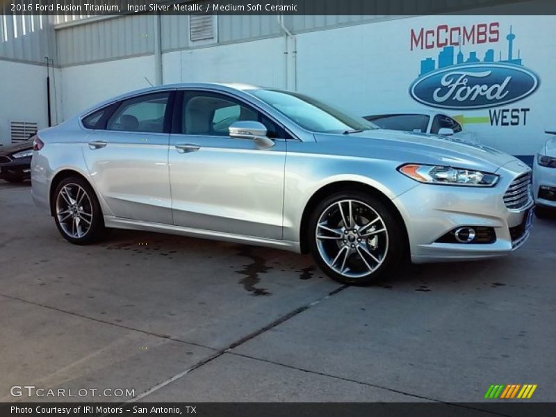 Ingot Silver Metallic / Medium Soft Ceramic 2016 Ford Fusion Titanium
