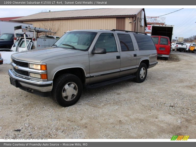 Sunset Gold Metallic / Neutral 1999 Chevrolet Suburban K1500 LT 4x4