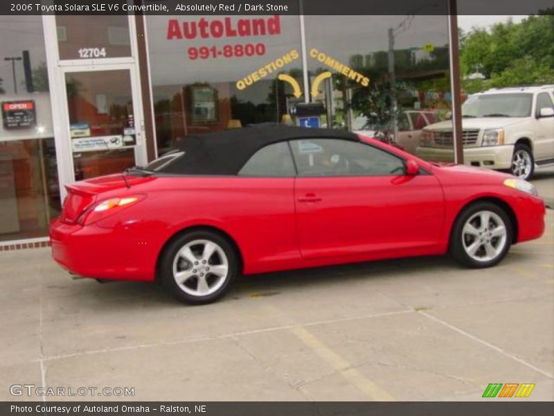 Absolutely Red / Dark Stone 2006 Toyota Solara SLE V6 Convertible