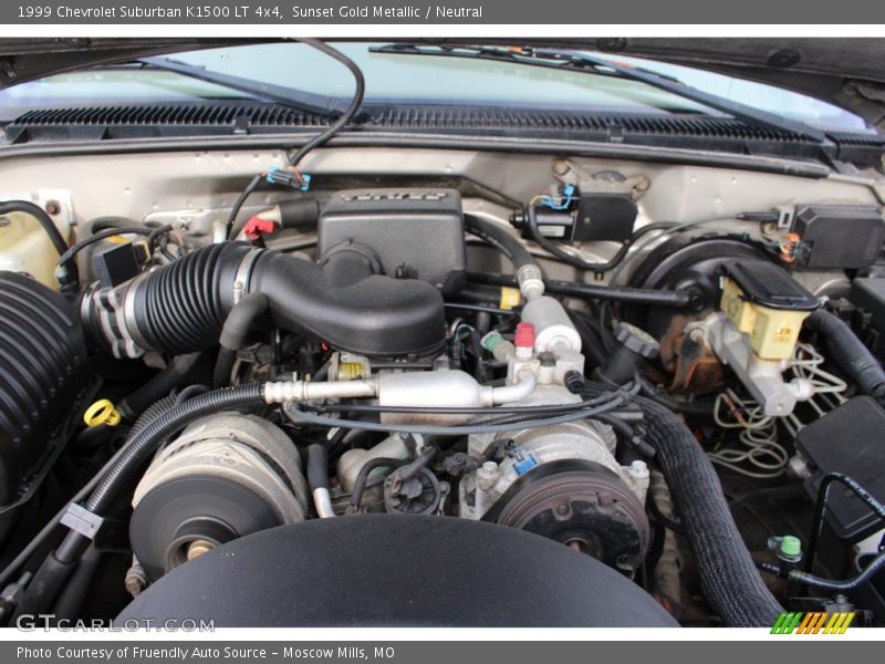 Sunset Gold Metallic / Neutral 1999 Chevrolet Suburban K1500 LT 4x4