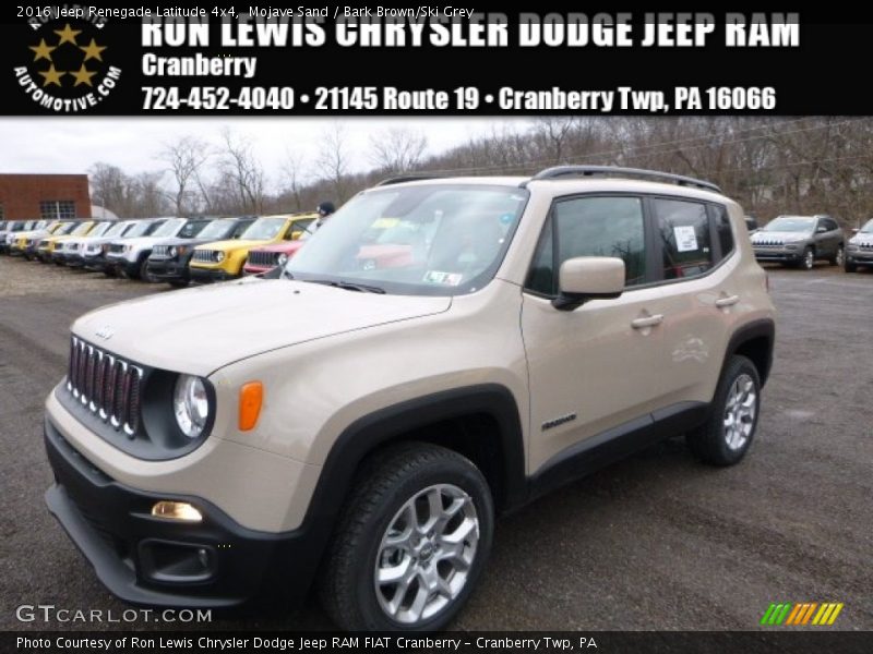Mojave Sand / Bark Brown/Ski Grey 2016 Jeep Renegade Latitude 4x4