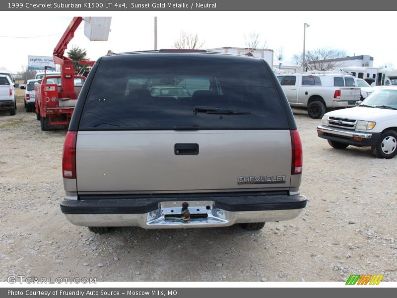 Sunset Gold Metallic / Neutral 1999 Chevrolet Suburban K1500 LT 4x4