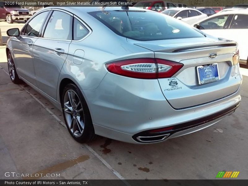 Ingot Silver Metallic / Medium Soft Ceramic 2016 Ford Fusion Titanium