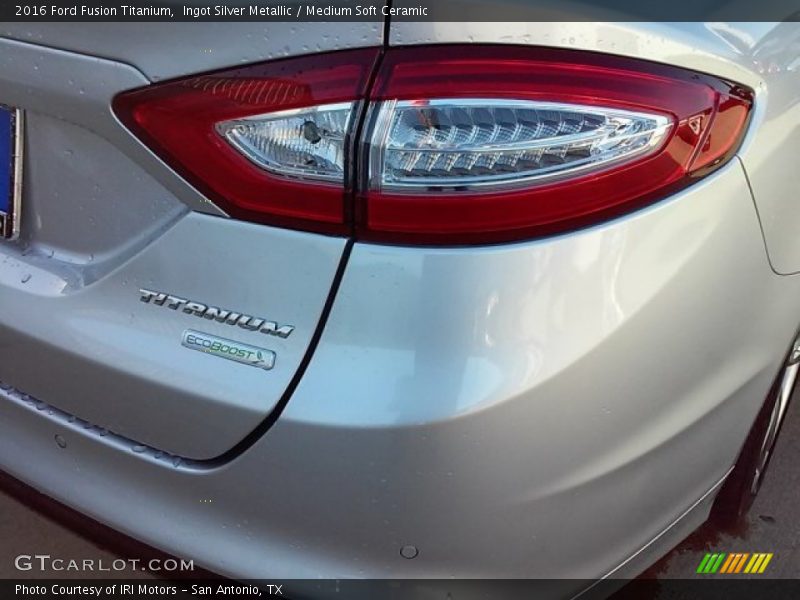 Ingot Silver Metallic / Medium Soft Ceramic 2016 Ford Fusion Titanium