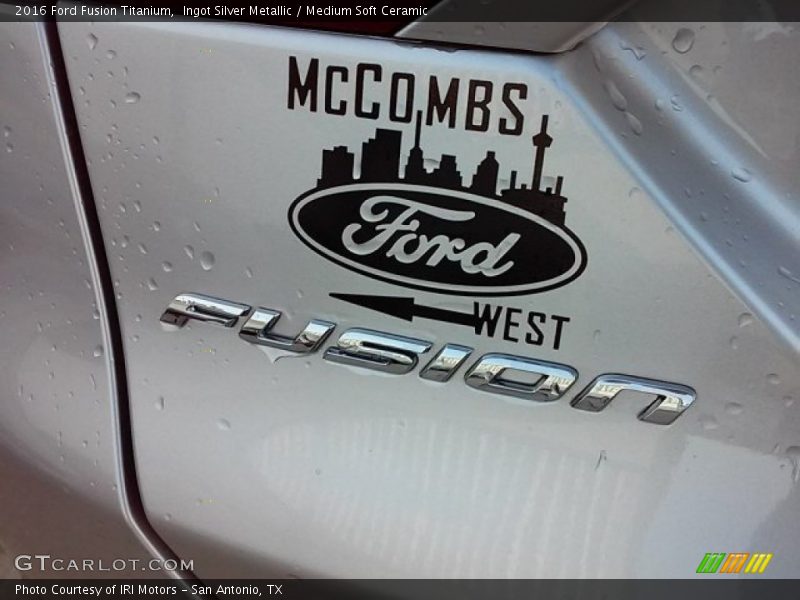 Ingot Silver Metallic / Medium Soft Ceramic 2016 Ford Fusion Titanium