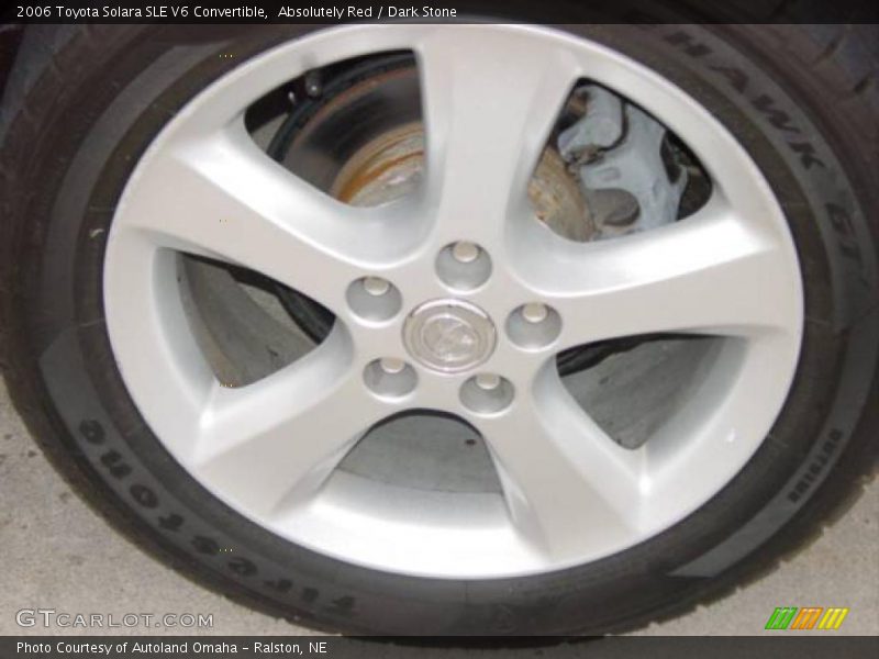 Absolutely Red / Dark Stone 2006 Toyota Solara SLE V6 Convertible