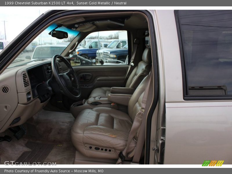 Sunset Gold Metallic / Neutral 1999 Chevrolet Suburban K1500 LT 4x4