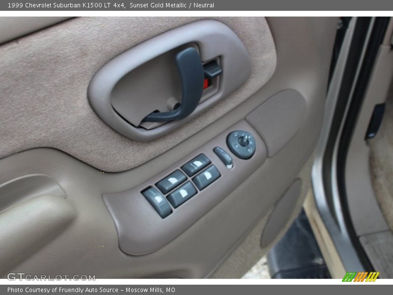 Sunset Gold Metallic / Neutral 1999 Chevrolet Suburban K1500 LT 4x4