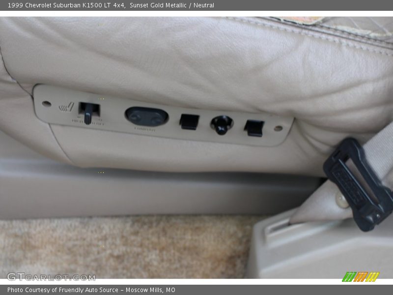 Sunset Gold Metallic / Neutral 1999 Chevrolet Suburban K1500 LT 4x4