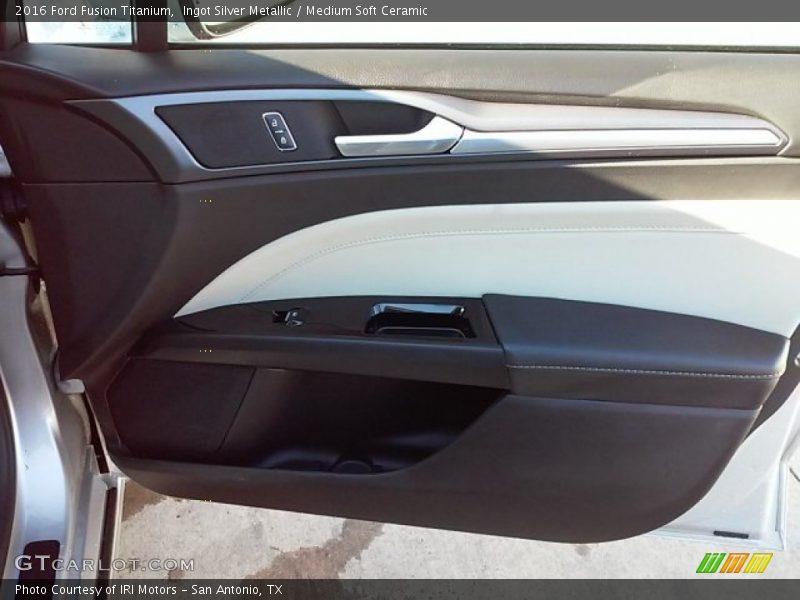 Ingot Silver Metallic / Medium Soft Ceramic 2016 Ford Fusion Titanium