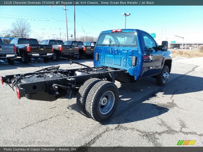  2016 Silverado 3500HD WT Regular Cab 4x4 Chassis Deep Ocean Blue Metallic