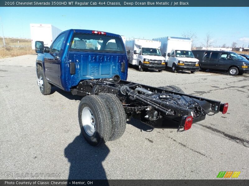  2016 Silverado 3500HD WT Regular Cab 4x4 Chassis Deep Ocean Blue Metallic