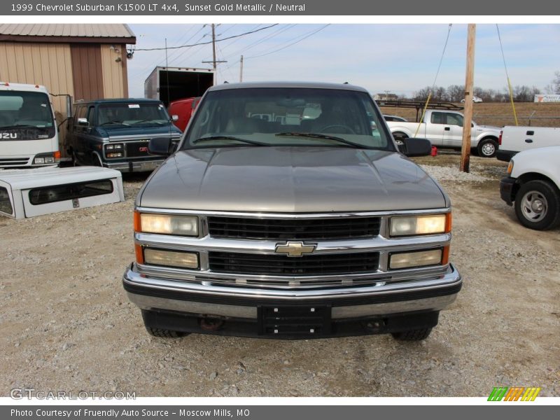 Sunset Gold Metallic / Neutral 1999 Chevrolet Suburban K1500 LT 4x4