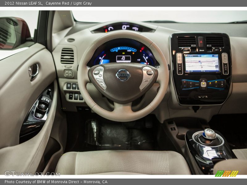 Cayenne Red / Light Gray 2012 Nissan LEAF SL