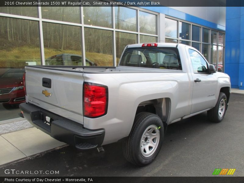 Silver Ice Metallic / Dark Ash/Jet Black 2016 Chevrolet Silverado 1500 WT Regular Cab
