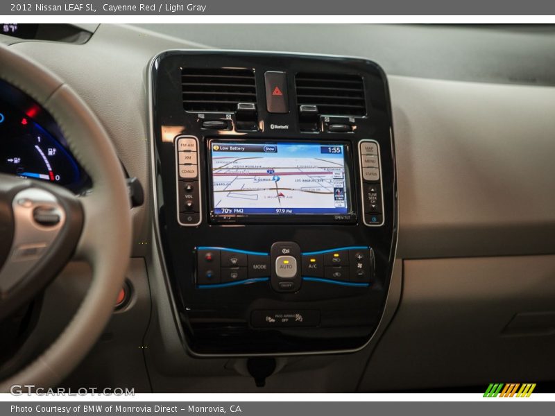 Cayenne Red / Light Gray 2012 Nissan LEAF SL