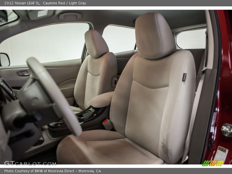 Cayenne Red / Light Gray 2012 Nissan LEAF SL