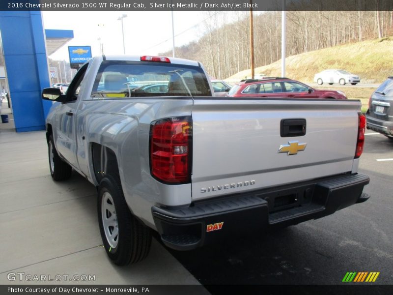 Silver Ice Metallic / Dark Ash/Jet Black 2016 Chevrolet Silverado 1500 WT Regular Cab