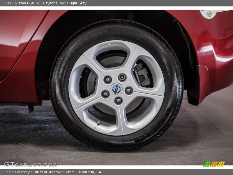 Cayenne Red / Light Gray 2012 Nissan LEAF SL