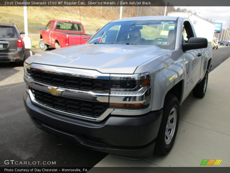 Silver Ice Metallic / Dark Ash/Jet Black 2016 Chevrolet Silverado 1500 WT Regular Cab