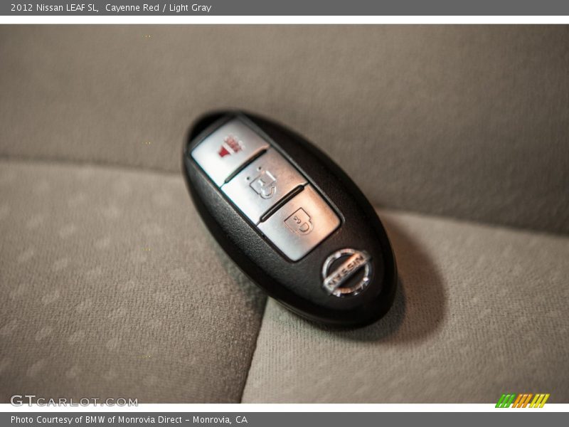 Cayenne Red / Light Gray 2012 Nissan LEAF SL